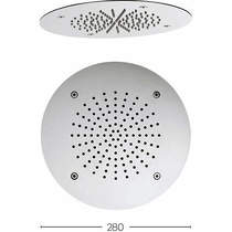 Crosswater Showers Recessed Round Shower Head (280mm).