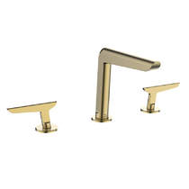 Crosswater Foile Basin Mixer Tap (3 Hole, Brushed Brass).