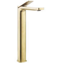 Crosswater Glide II Tall Basin Mixer Tap (Brushed Brass).