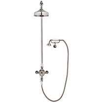 Crosswater Belgravia Thermostatic 2 Outlet Cradle Shower Kit (Nickel).
