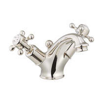 Crosswater Belgravia Basin Mixer Tap With Waste (Crosshead, Nickel).