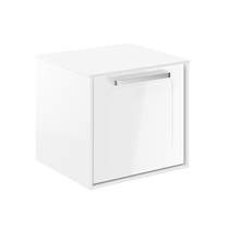 Crosswater Infinity Framed Vanity With White Top (500mm, White Gloss).
