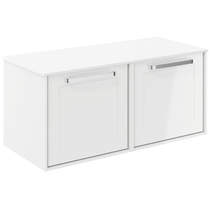 Crosswater Infinity Framed Vanity With White Top (1000mm, G White).