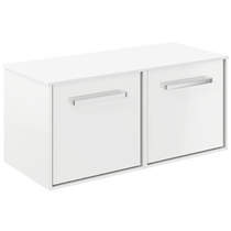 Crosswater Infinity Vanity Unit With White Top (1000mm, Gloss White).