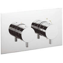 Crosswater Kai Lever Showers Thermostatic Shower Valve (2 Outlets, Chrome).