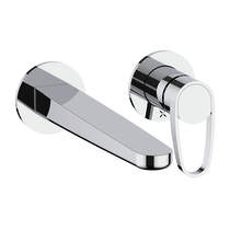 Crosswater Lazo Wall Mounted Basin Mixer Tap (Chrome).