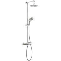 Crosswater Fusion Thermostatic Bar Shower Valve With Rigid Riser Kit.