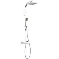 Crosswater Planet Thermostatic Bar Shower Valve With Rigid Riser Kit.