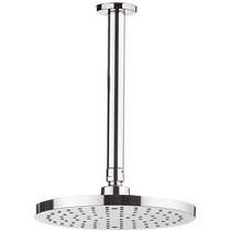 Crosswater Fusion Round Shower Head & Ceiling Arm (200mm).