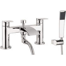 Crosswater flow bath shower mixer tap with kit (chrome).