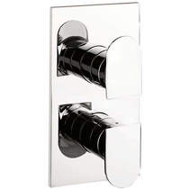 Crosswater Planet Thermostatic Shower Valve (2 Outlets, Chrome)).