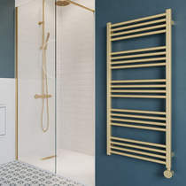 Crosswater MPRO Electric Towel Rail 480W x 1140H mm (Br Brass).