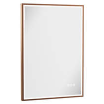 Crosswater MPRO LED Mirror 600x800mm (Brushed Bronze Frame).