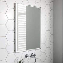 Crosswater mpro lit mirror led 600x800mm (brushed aluminium frame).