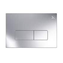 Crosswater MPRO Flush Plate With Dual Buttons (NEW - Chrome).