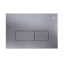 Crosswater MPRO Flush Plate With Dual Buttons (NEW - Br Steel).
