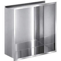 Crosswater Shower Niches Shower Niche With LED Light (305x305x80mm, Chrome).