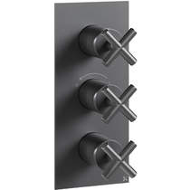 Crosswater MPRO Thermostatic Shower Valve With 2 Outlets (Slate).