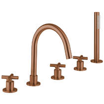 Crosswater MPRO Crosshead Bath Shower Mixer Tap (5 Hole, Br Bronze).