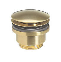 Crosswater Industrial Click Clack Basin Waste (Unlac Brushed Brass).