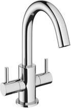 Crosswater Mike Pro Mono Basin Mixer Tap With Lever Handles (Chrome).
