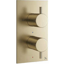 Crosswater mpro thermostatic shower valve (2 way diverter, b brass).