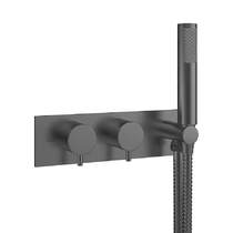 Crosswater MPRO Thermostatic Shower Valve With Handset (Slate).