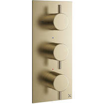 Crosswater mpro thermostatic shower valve with 2 outlets (b brass).