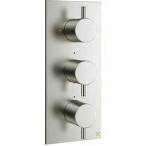 Crosswater mpro thermostatic shower valve with 2 outlets (s steel).