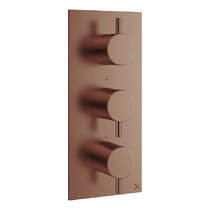 Crosswater MPRO Thermostatic Shower Valve With 3 Outlets (Br Bronze).