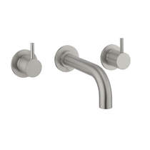 Crosswater MPRO Wall Mounted Bath Filler Tap (3 Hole, Brushed Steel).