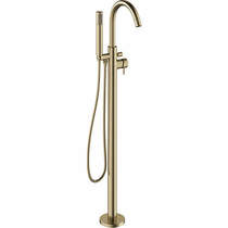 Crosswater MPRO Floorstanding Bath Shower Mixer Tap (Brushed Brass).