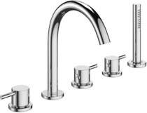 Crosswater mike pro bath shower mixer tap (5 hole, chrome).