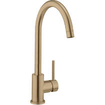 Crosswater MPRO Side Lever Kitchen Tap (Brushed Brass).