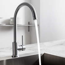 Crosswater MPRO Side Lever Kitchen Tap (Brushed Steel).