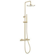 Crosswater central central thermostatic shower kit (brushed brass).
