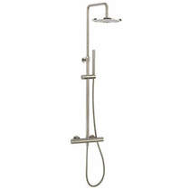 Crosswater Central Central Thermostatic Shower Kit (Brushed Steel).