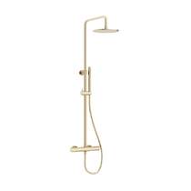 Crosswater Central Thermostatic Shower Kit (Brushed Brass).