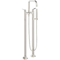 Crosswater Calix Floorstanding Bath Shower Mixer Tap (Br Metallic).