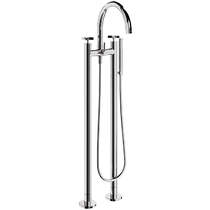 Crosswater Clover Floorstanding Bath Shower Mixer Tap (Chrome).