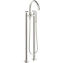 Crosswater Clover Floorstanding Bath Shower Mixer Tap (Br Metalic).