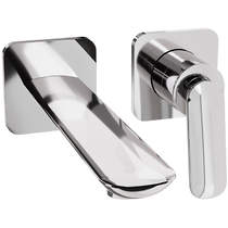 Crosswater Huck Wall Mounted Basin Mixer Tap (Chrome).
