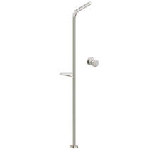 Crosswater Ixora Floor Standing Shower Column with Valve & Shelf (316 stainless Steel).