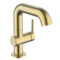 Crosswater 3ONE6 Side Lever Basin Mixer Tap (Brushed Brass).