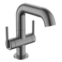 Crosswater 3ONE6 Twin Lever Basin Mixer Tap (Slate).