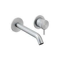 Crosswater 3ONE6 Wall Mounted Basin Mixer Tap (Stainless Steel).