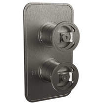 Crosswater UNION Thermostatic Shower Valve (1 Outlet, Brushed Black).