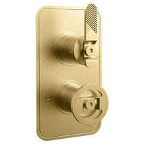 Crosswater UNION Thermostatic Shower Valve (1 Outlet, Brushed Brass).