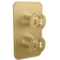 Crosswater UNION Thermostatic Shower Valve (1 Outlet, Brushed Brass).