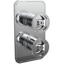 Crosswater UNION Thermostatic Shower Valve (2 Outlets, Chrome).